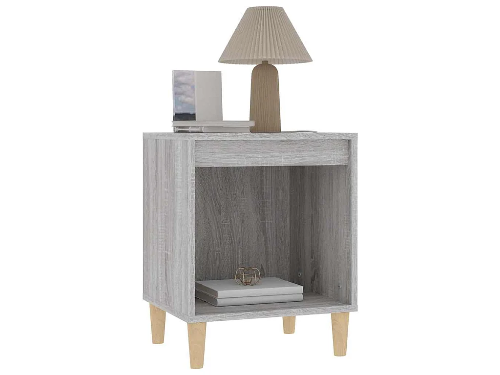 Tables de chevet 2 pcs Sonoma gris 40x35x50 cm