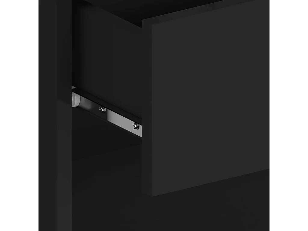 Comodino a Parete Nero