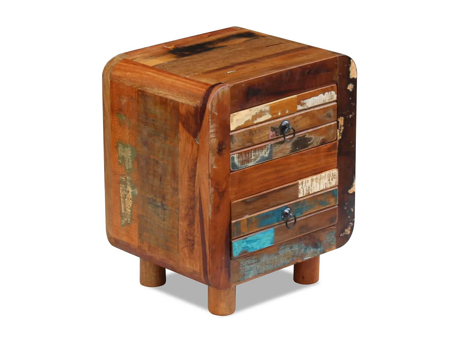 Table de chevet Bois de récupération massif 43x33x51 cm