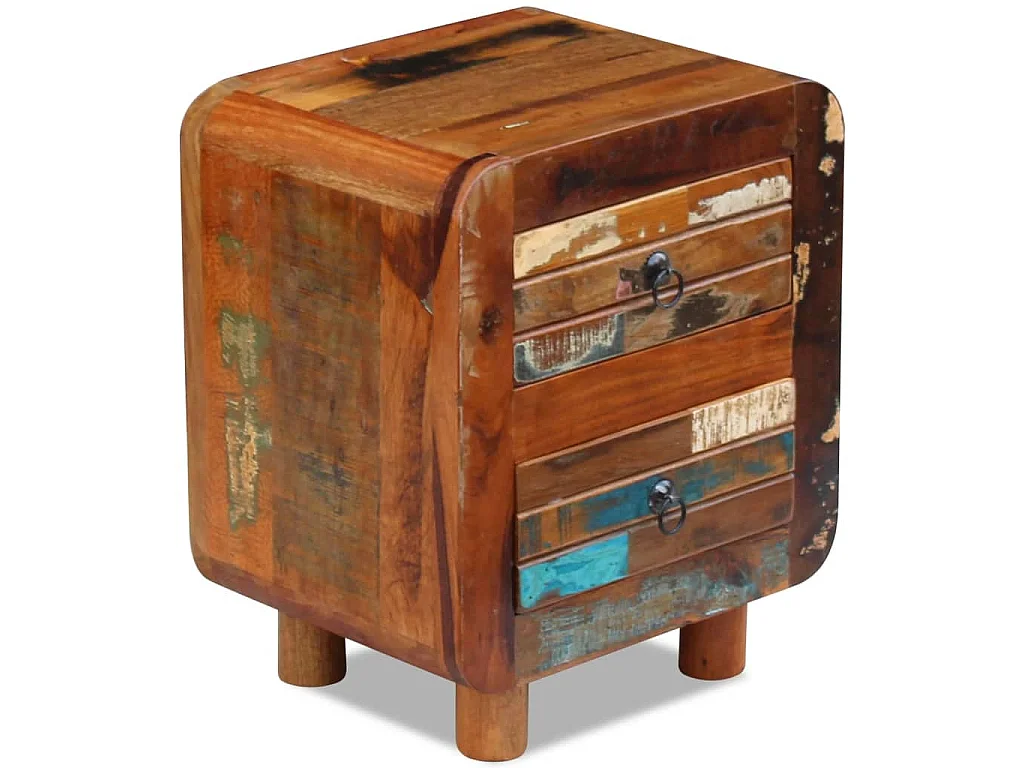 Table de chevet Bois de récupération massif 43x33x51 cm