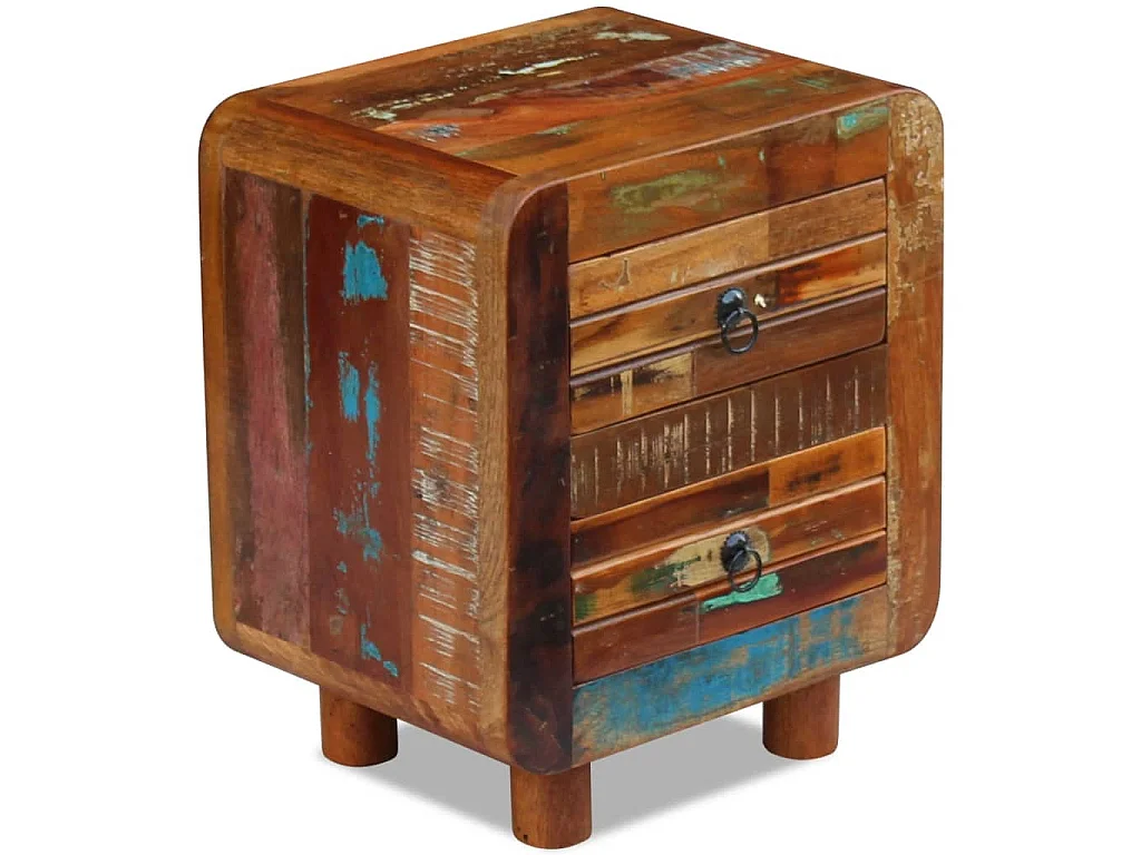 Table de chevet Bois de récupération massif 43x33x51 cm