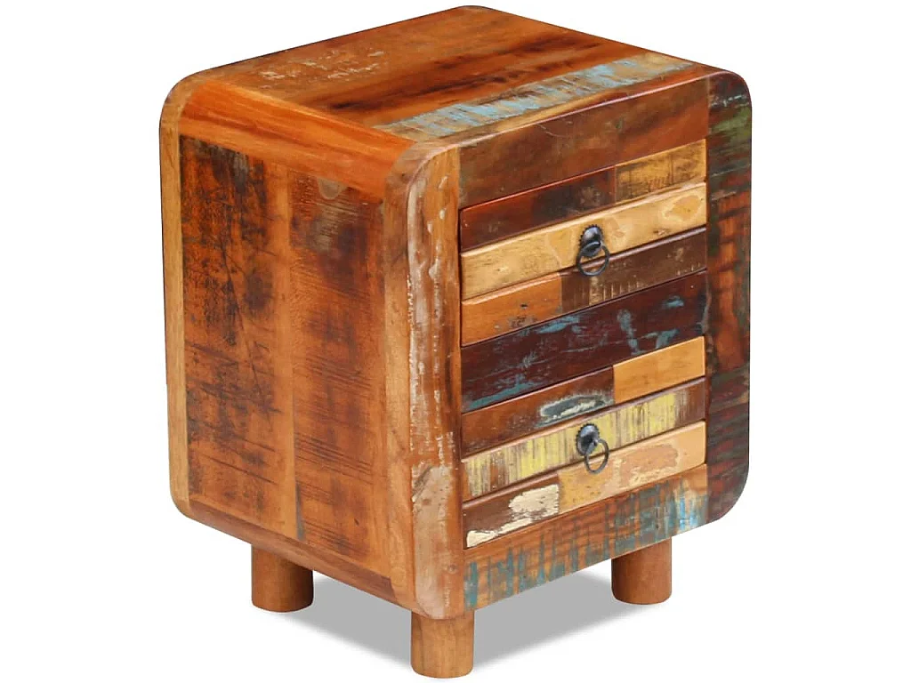 Table de chevet Bois de récupération massif 43x33x51 cm