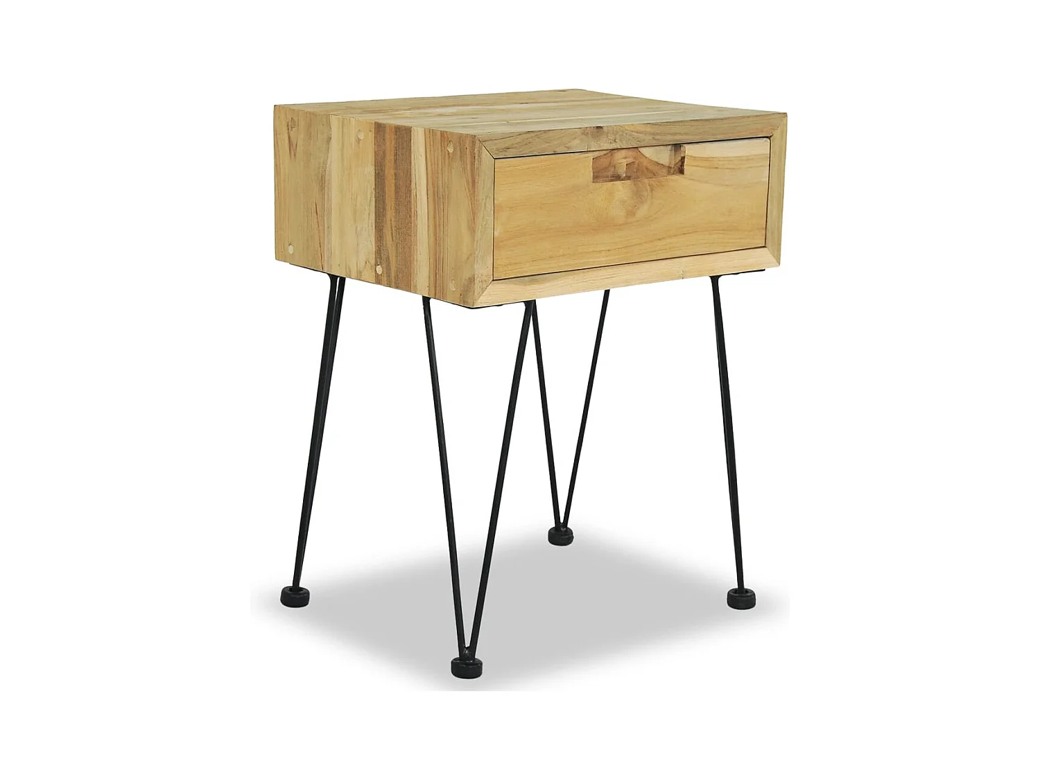 Comodino 40x30x50 cm in Legno Massello di Teak