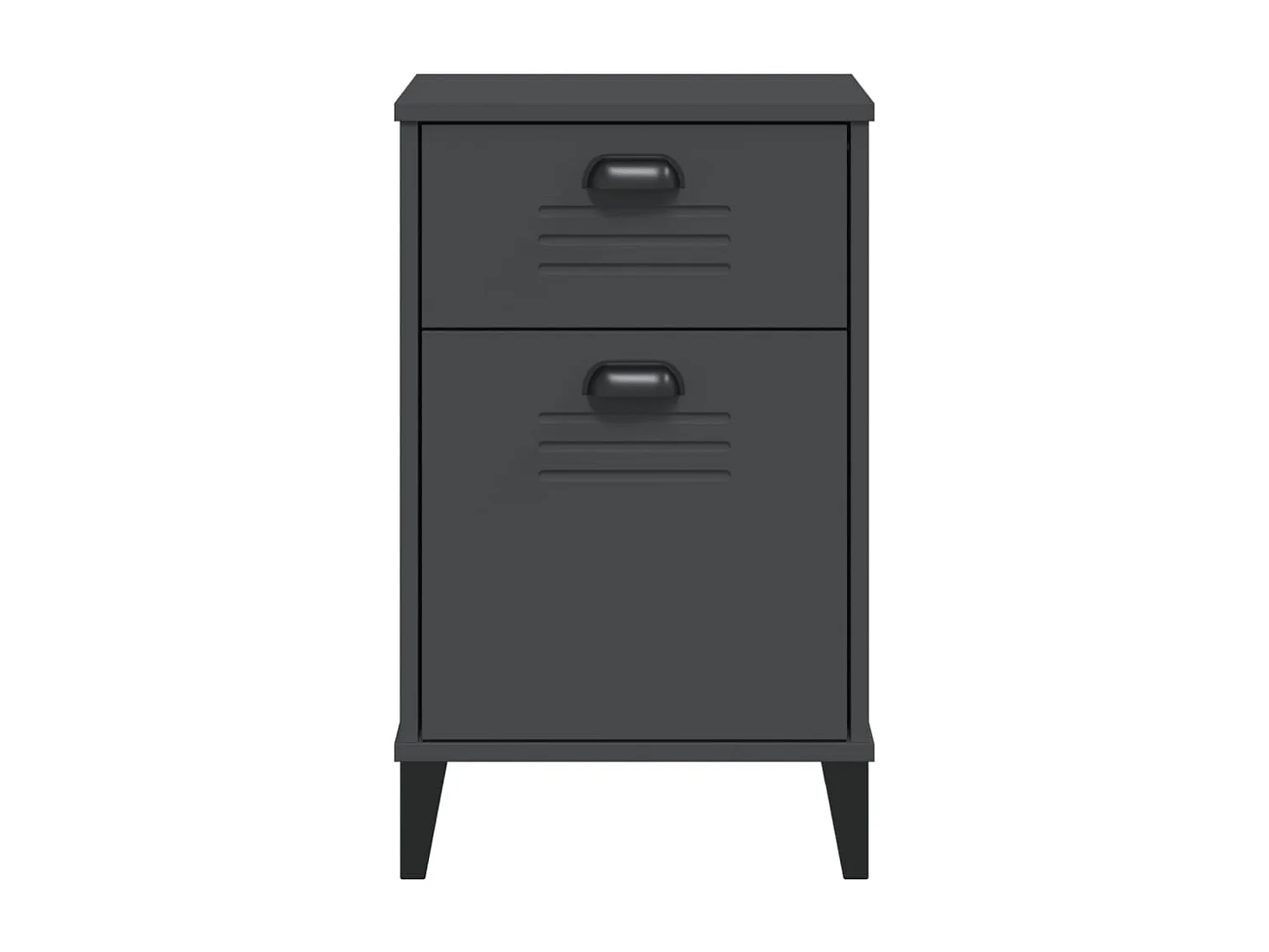 Mesa de cabeceira VIKEN derivados de madeira cinzento antracite