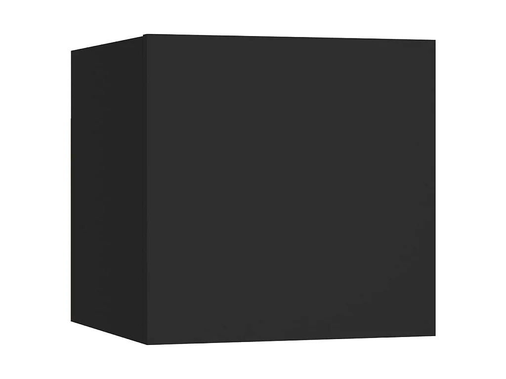 Tables de chevet 2 pcs Noir 30,5x30x30 cm Bois d'ingénierie