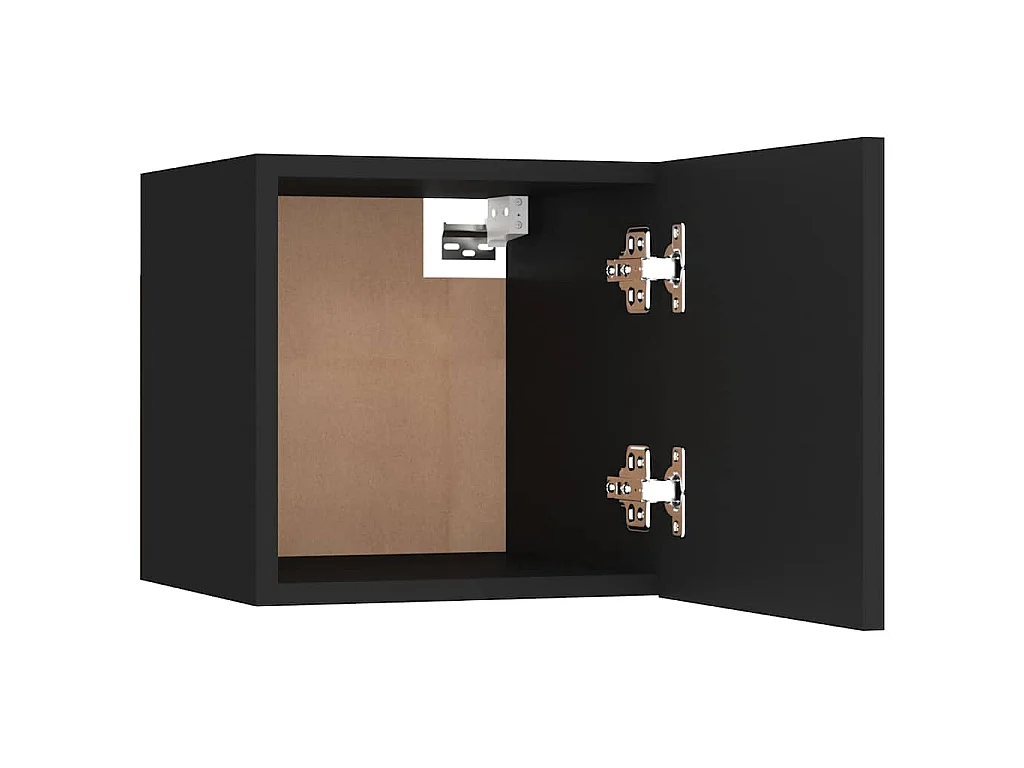 Mesitas de noche 2 uds madera ingeniería negro 30,5x30x30 cm