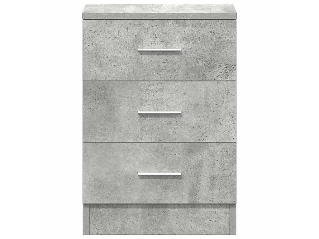 Nachtkastjes 2 st 38x35x56 cm bewerkt hout betongrijs