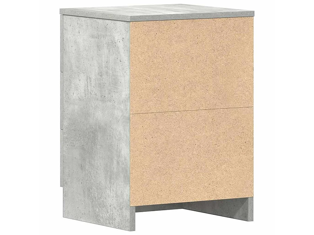 Nachtkastjes 2 st 38x35x56 cm bewerkt hout betongrijs