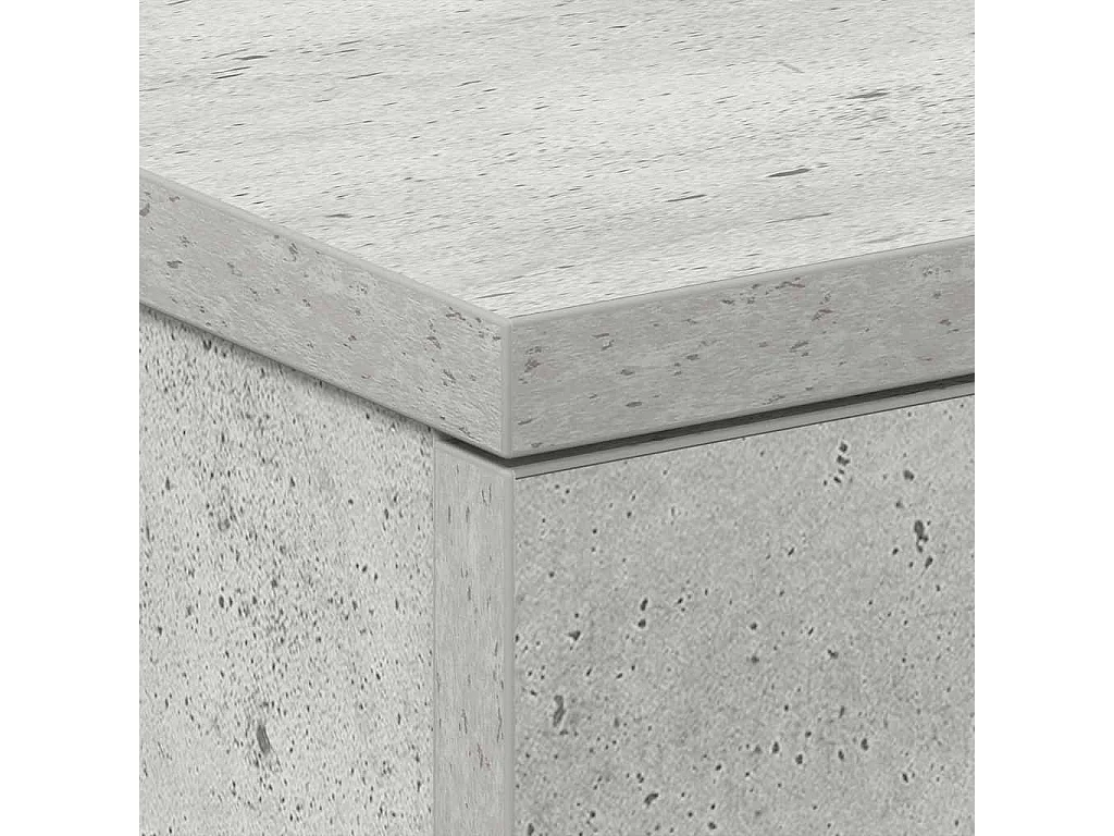 Nachtkastjes 2 st 38x35x56 cm bewerkt hout betongrijs