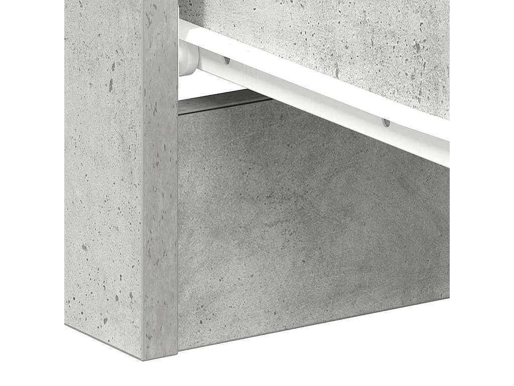 Nachtkastjes 2 st 38x35x56 cm bewerkt hout betongrijs