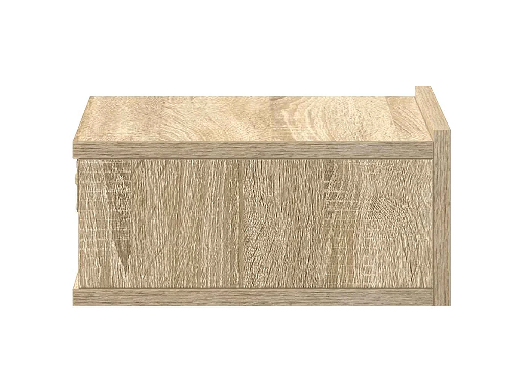 Tables de chevet flottantes 2 pcs Chêne sonoma Bois ingénierie