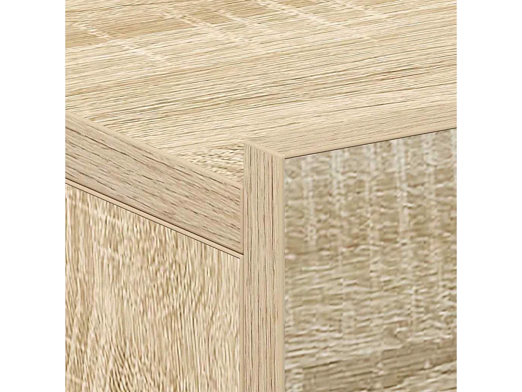 Tables de chevet flottantes 2 pcs Chêne sonoma Bois ingénierie