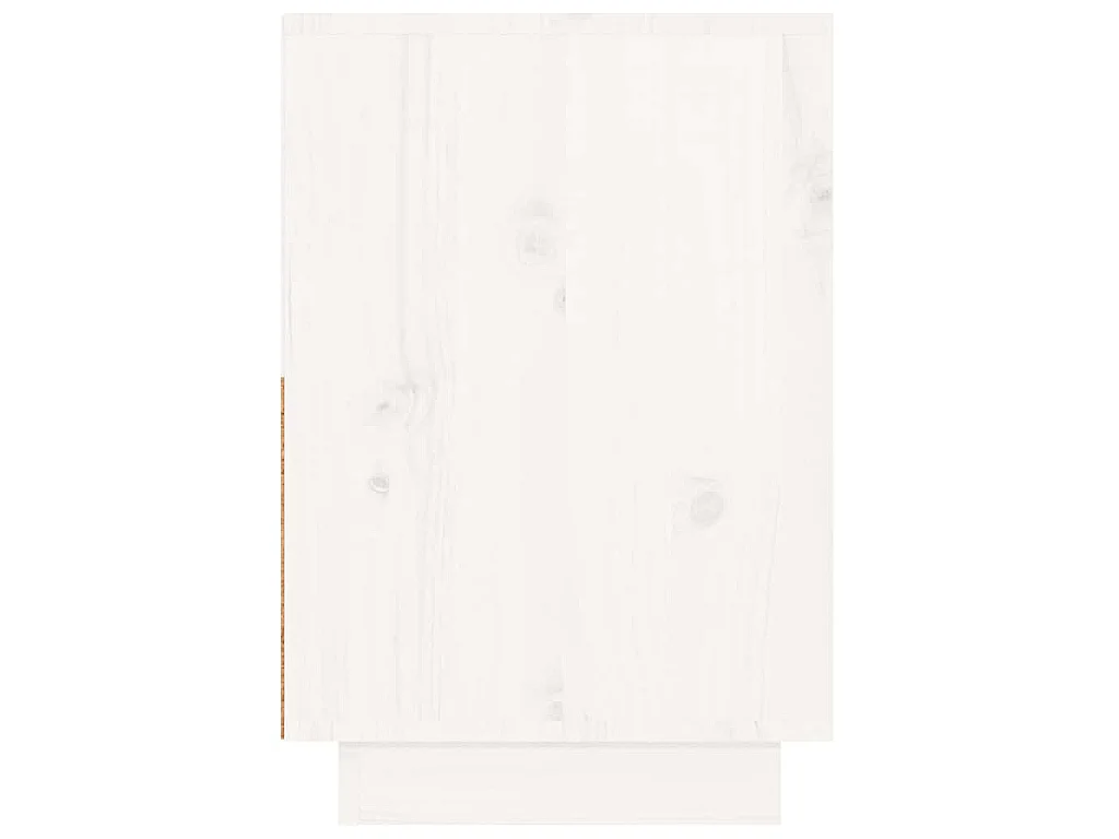 Mesitas de noche 2 uds madera maciza de pino blanco 60x34x51 cm