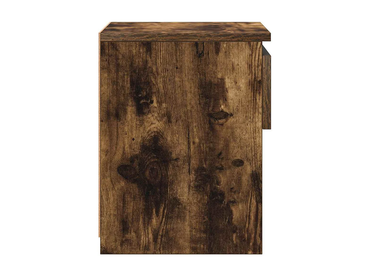 Comodino Rovere Fumo 40x30x39 cm Legno Ingegnerizzato