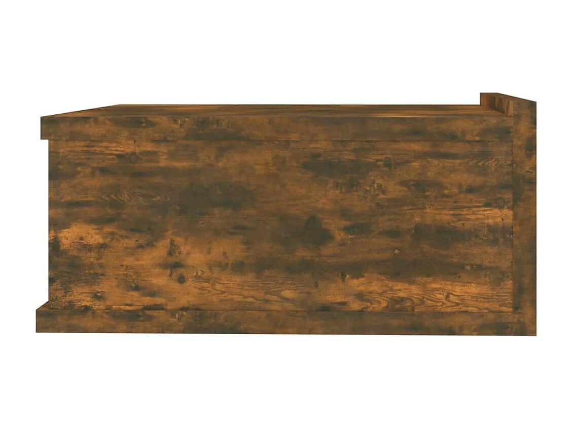Tables de chevet flottantes 2 pcs Chêne fumé 40x30x15 cm