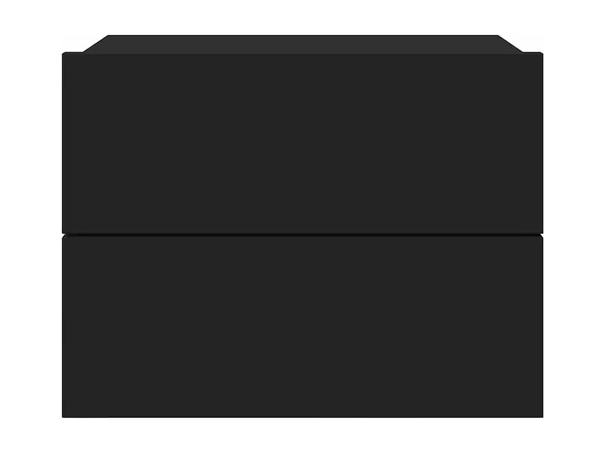 Mesas de cabeceira 2 pcs 40x30x30 cm derivados de madeira preto