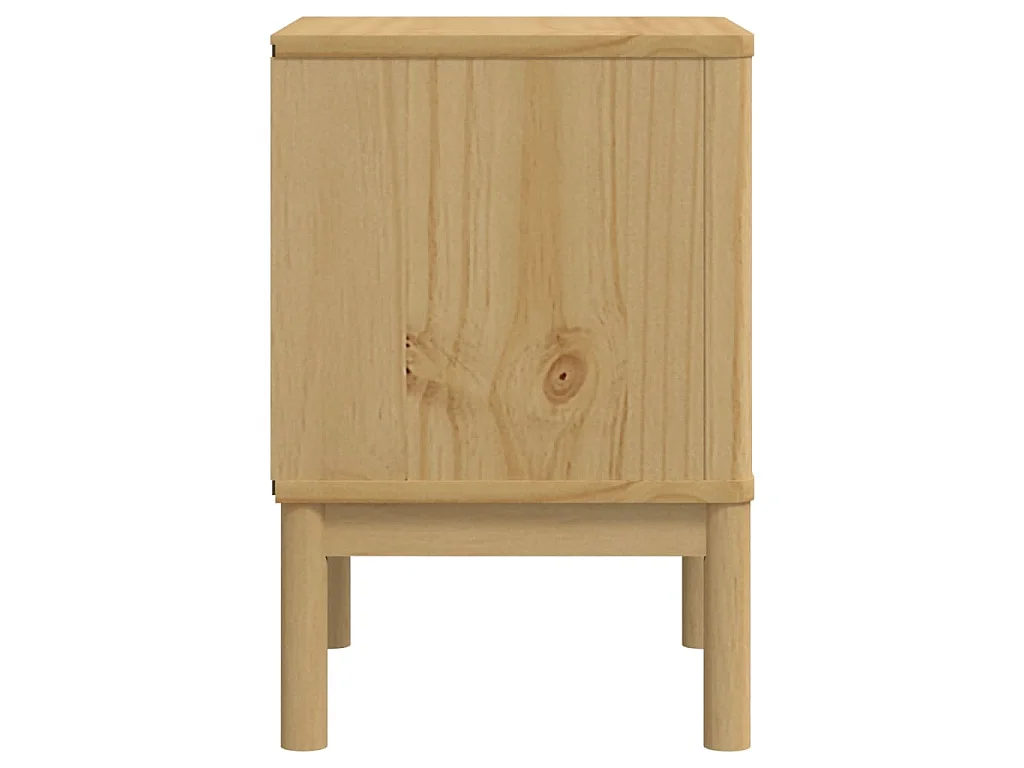 Comodino FLORO Marrone Cera 45x39x57 cm Legno di Pino
