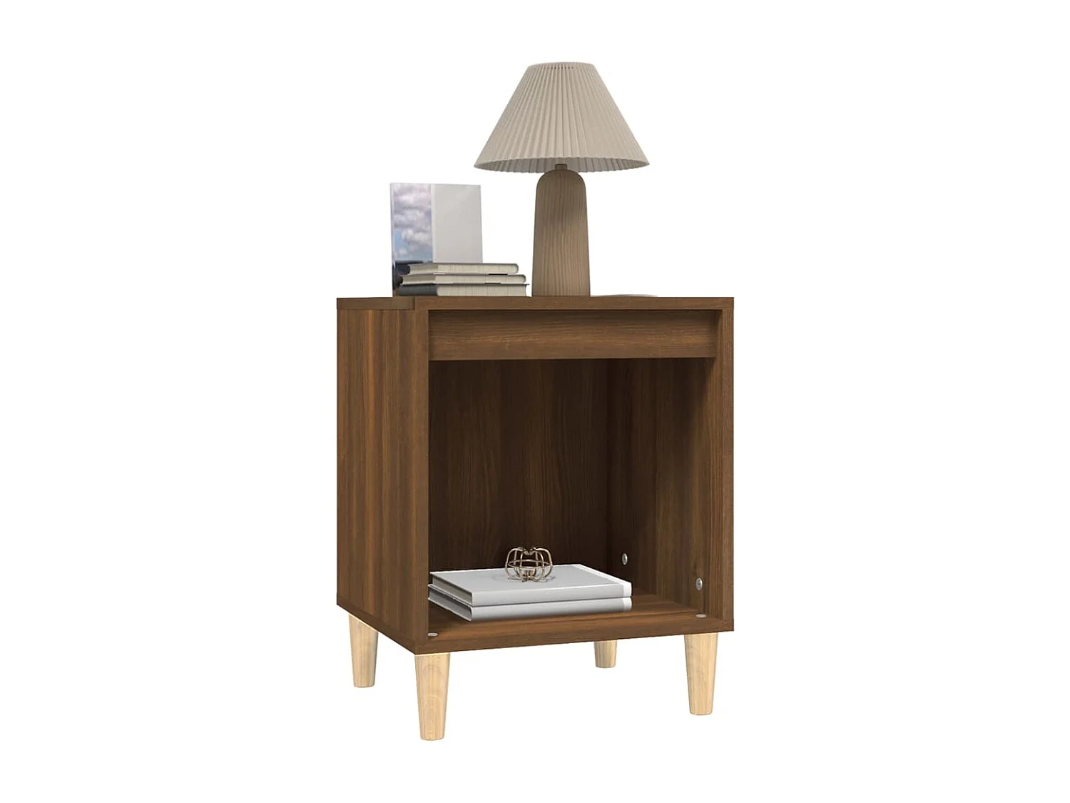 Comodini 2 pz Rovere Marrone 40x35x50 cm