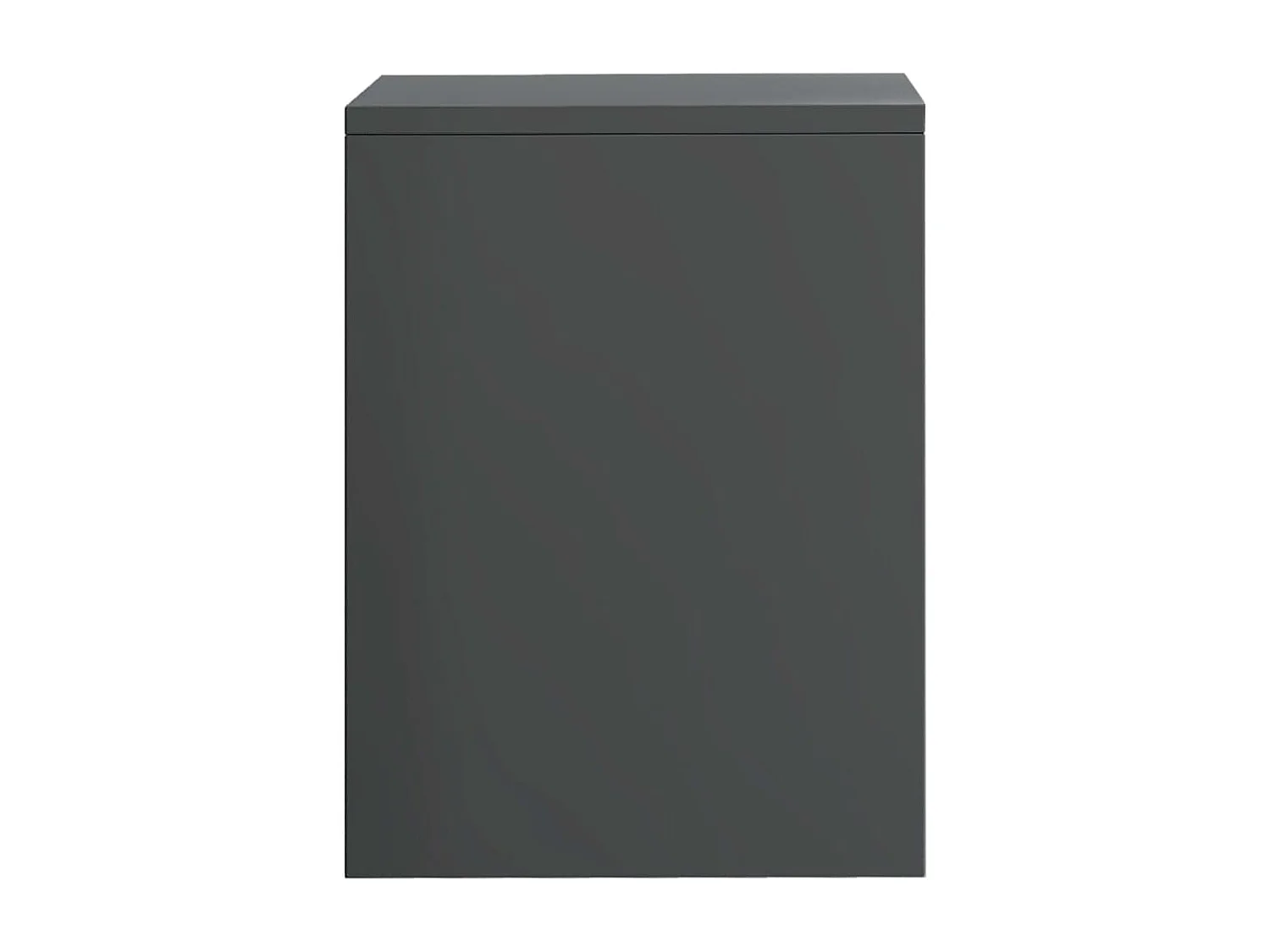 Nachttisch Hochglanz-Grau 40x30x40 cm Holzwerkstoff