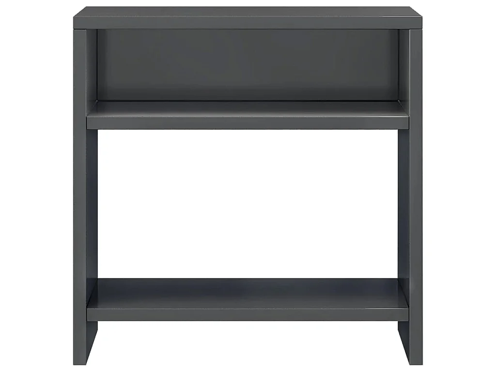 Table de chevet gris brillant 40x30x40 cm bois d'ingénierie