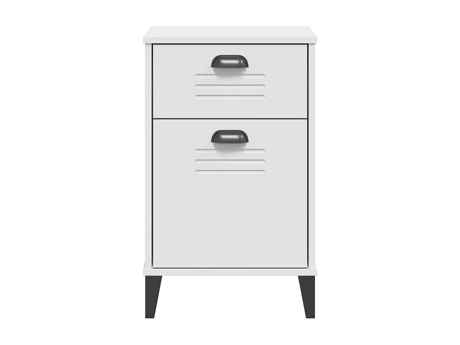 Table de chevet VIKEN blanc bois d'ingénierie