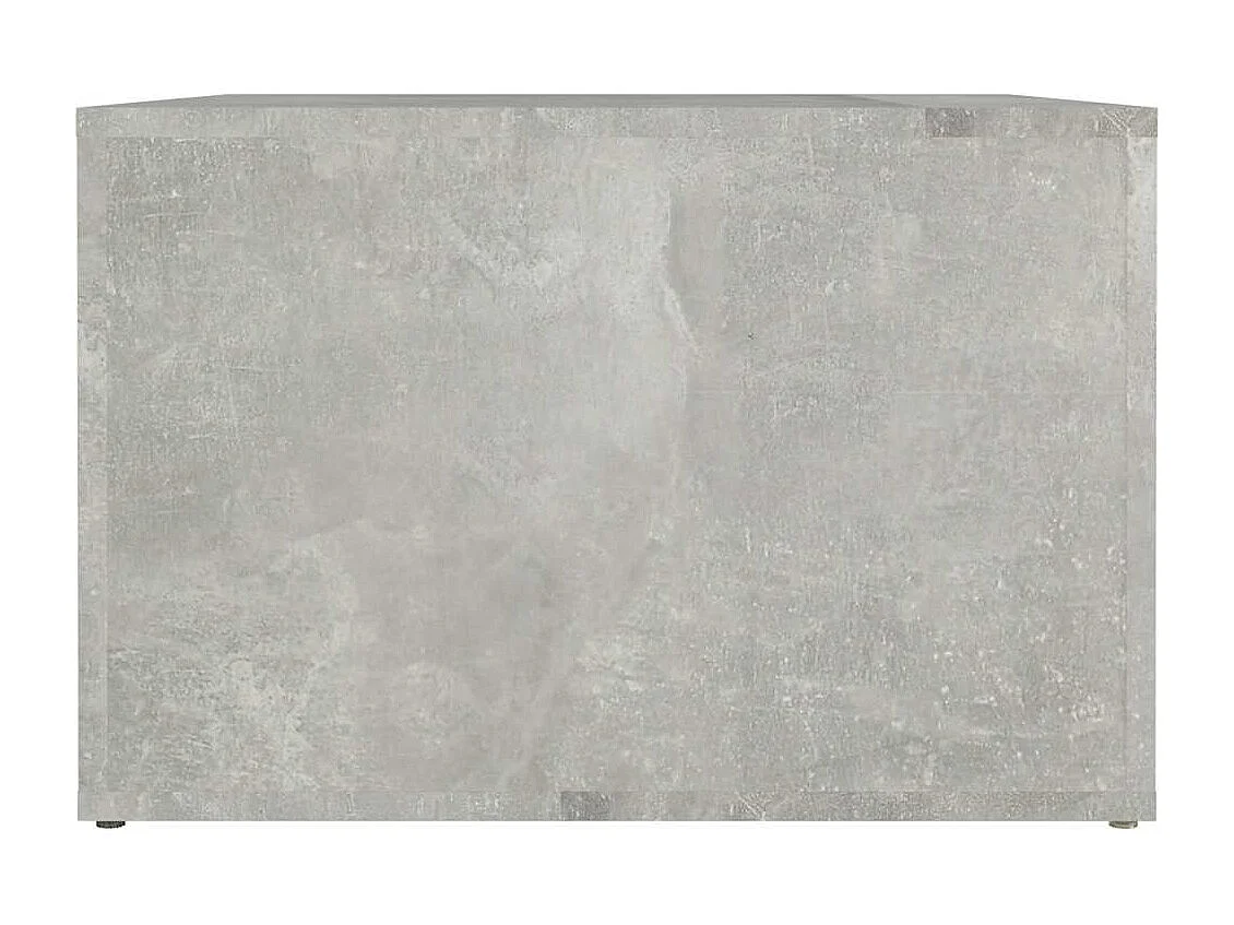 Table de chevet Gris béton 57x55x36 cm Bois d'ingénierie