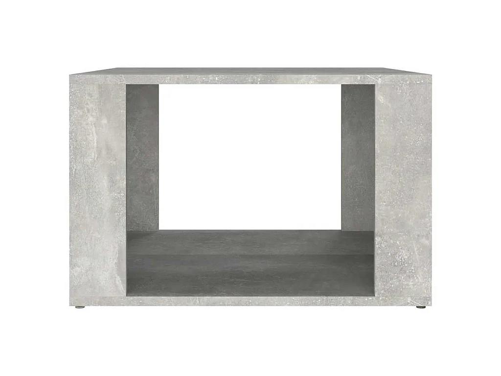 Table de chevet Gris béton 57x55x36 cm Bois d'ingénierie