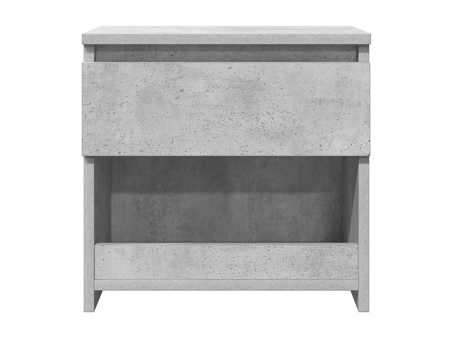 Mesas de cabeceira 2 pcs 40x30x39 cm contrapl. cinzento cimento