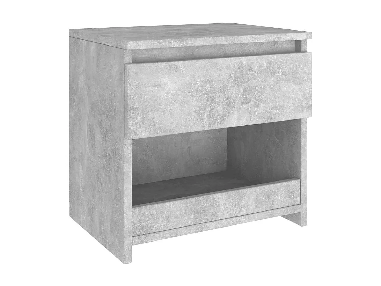 Nachtkastjes 2 st 40x30x39 cm bewerkt hout betongrijs