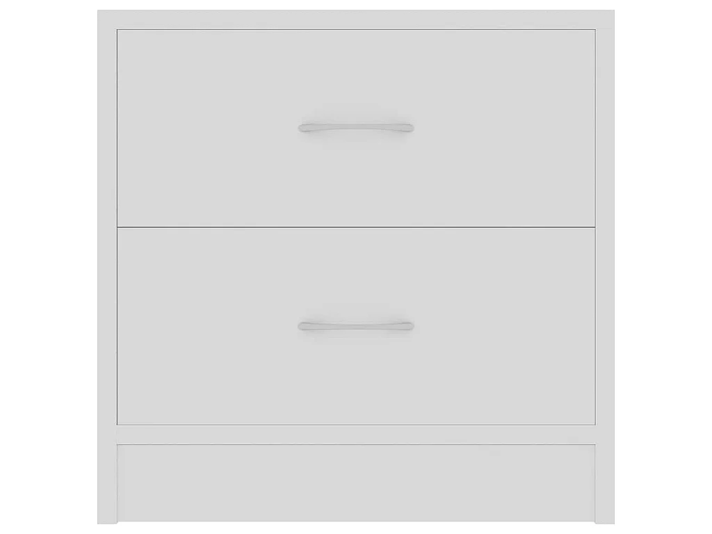 Tables de chevet 2 pcs Blanc 40x30x40 cm Bois d'ingénierie