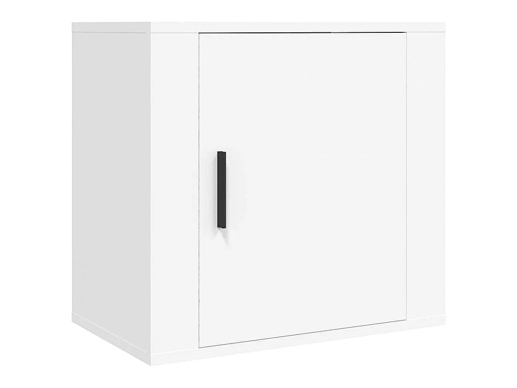 Wand-Nachttische 2 Stk. Weiß 50x30x47 cm