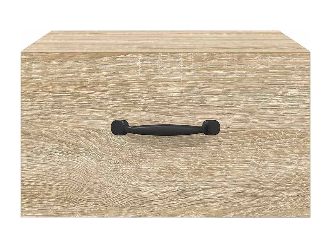 Wand-Nachttische 2 Stk. Sonoma-Eiche 35x35x20 cm