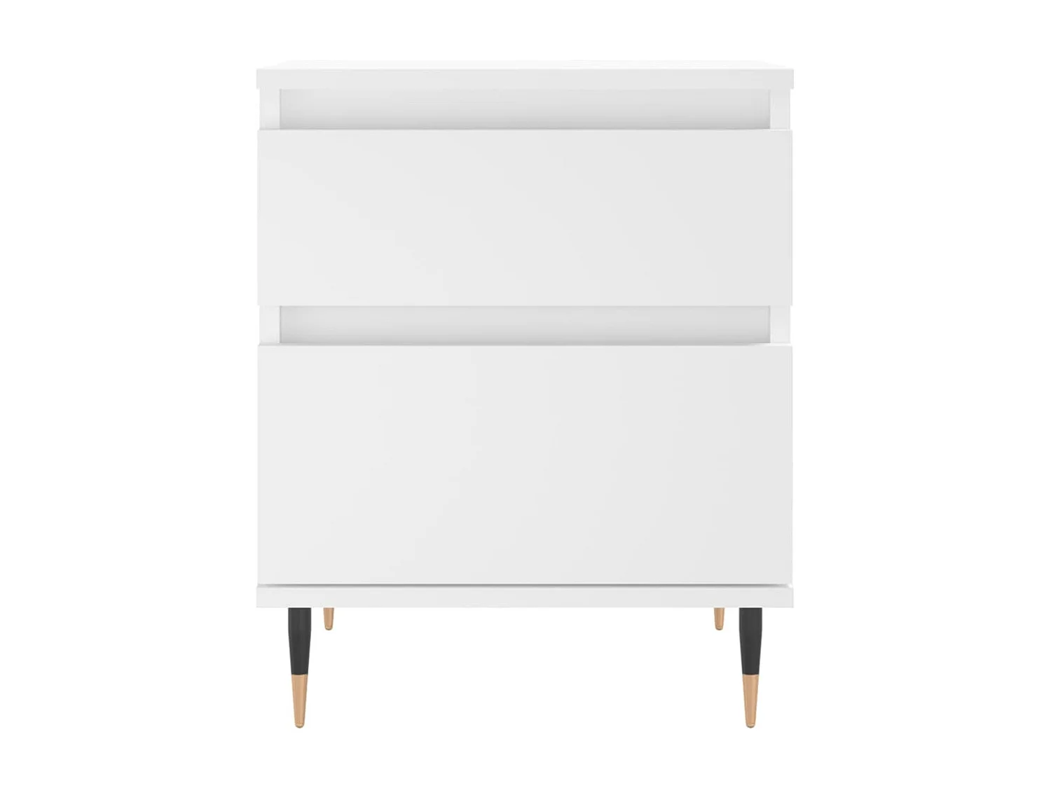 Tables de chevet 2 pcs blanc 40x35x50 cm bois d’ingénierie