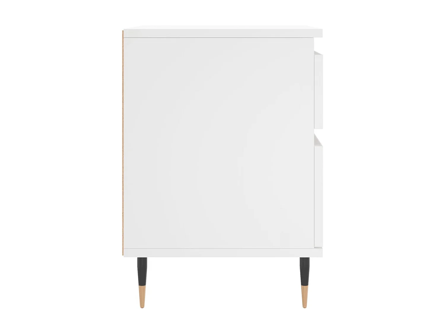 Tables de chevet 2 pcs blanc 40x35x50 cm bois d’ingénierie