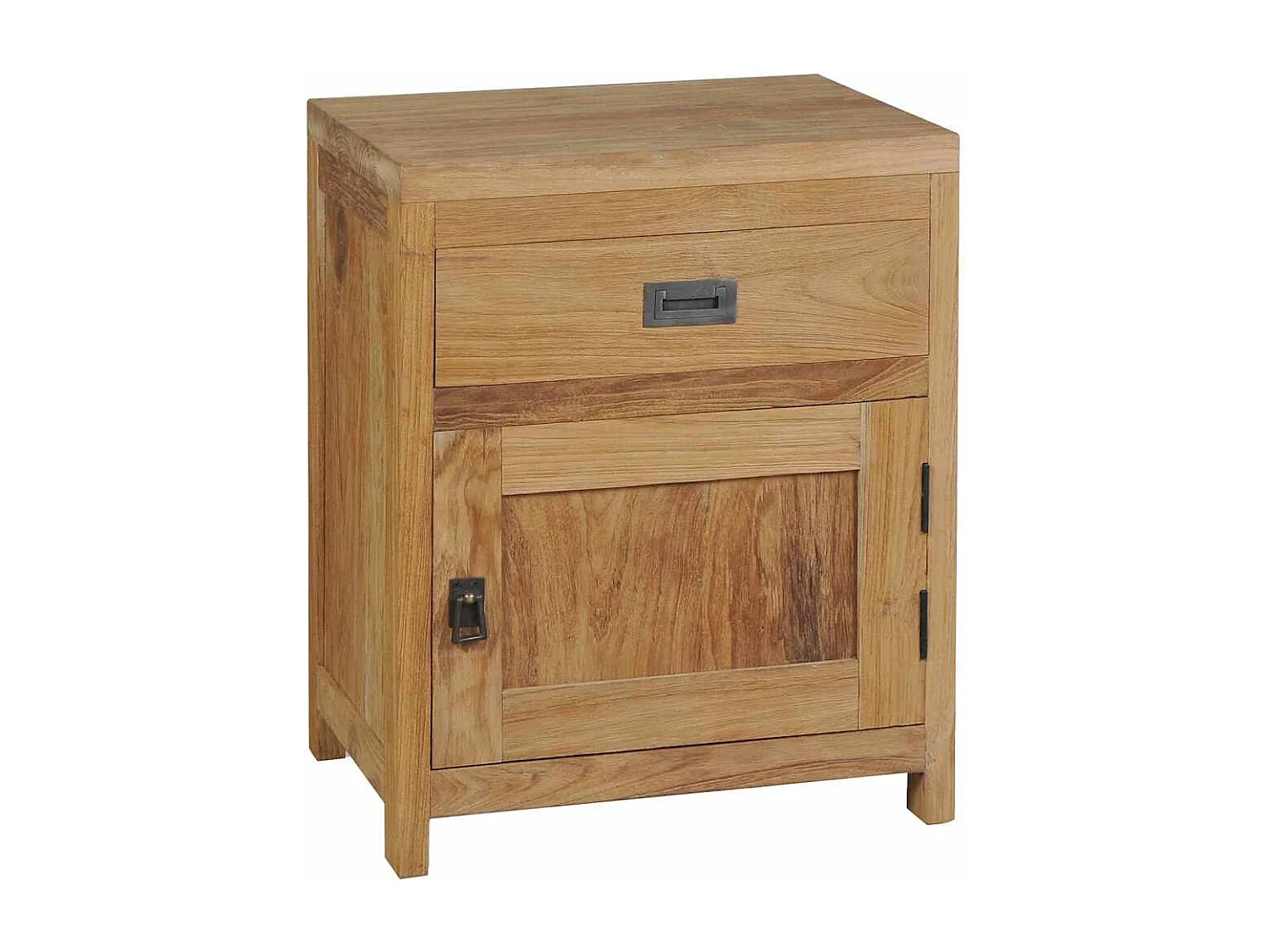 Comodino in Legno Massello di Teak 40x30x50 cm