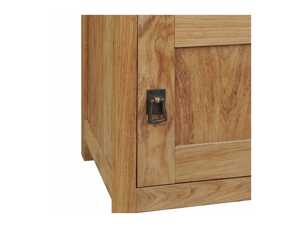 Comodino in Legno Massello di Teak 40x30x50 cm