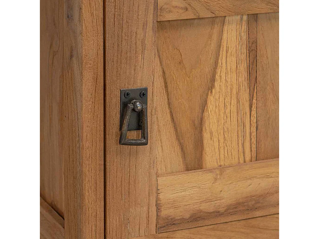 Comodino in Legno Massello di Teak 40x30x50 cm