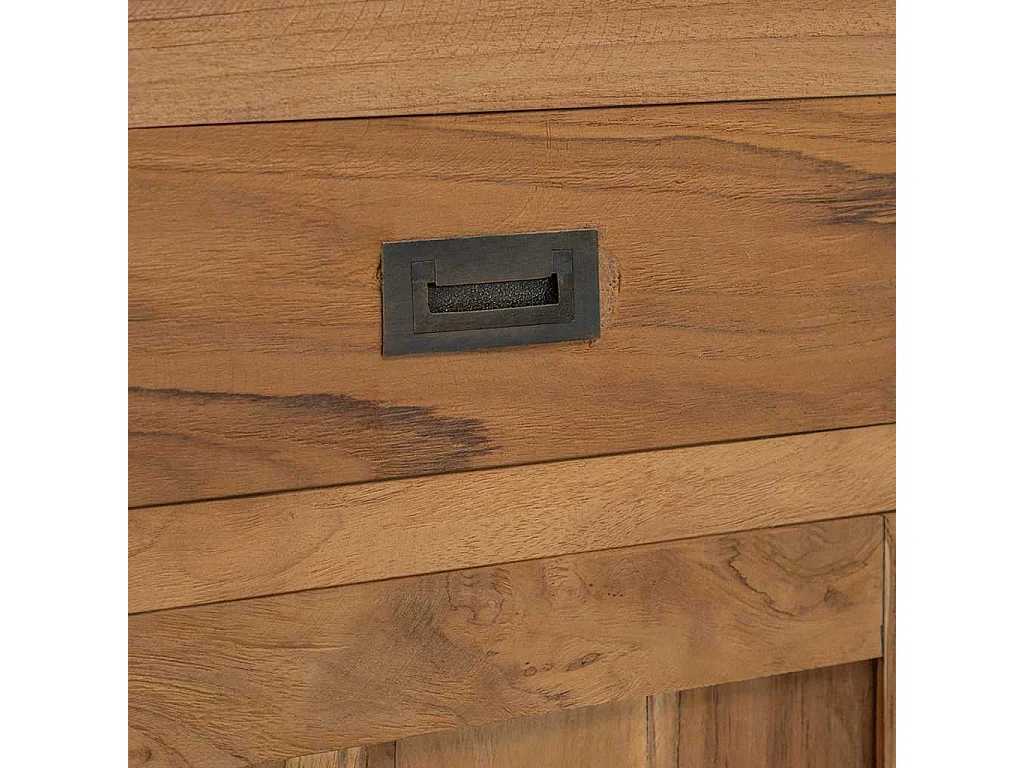 Comodino in Legno Massello di Teak 40x30x50 cm