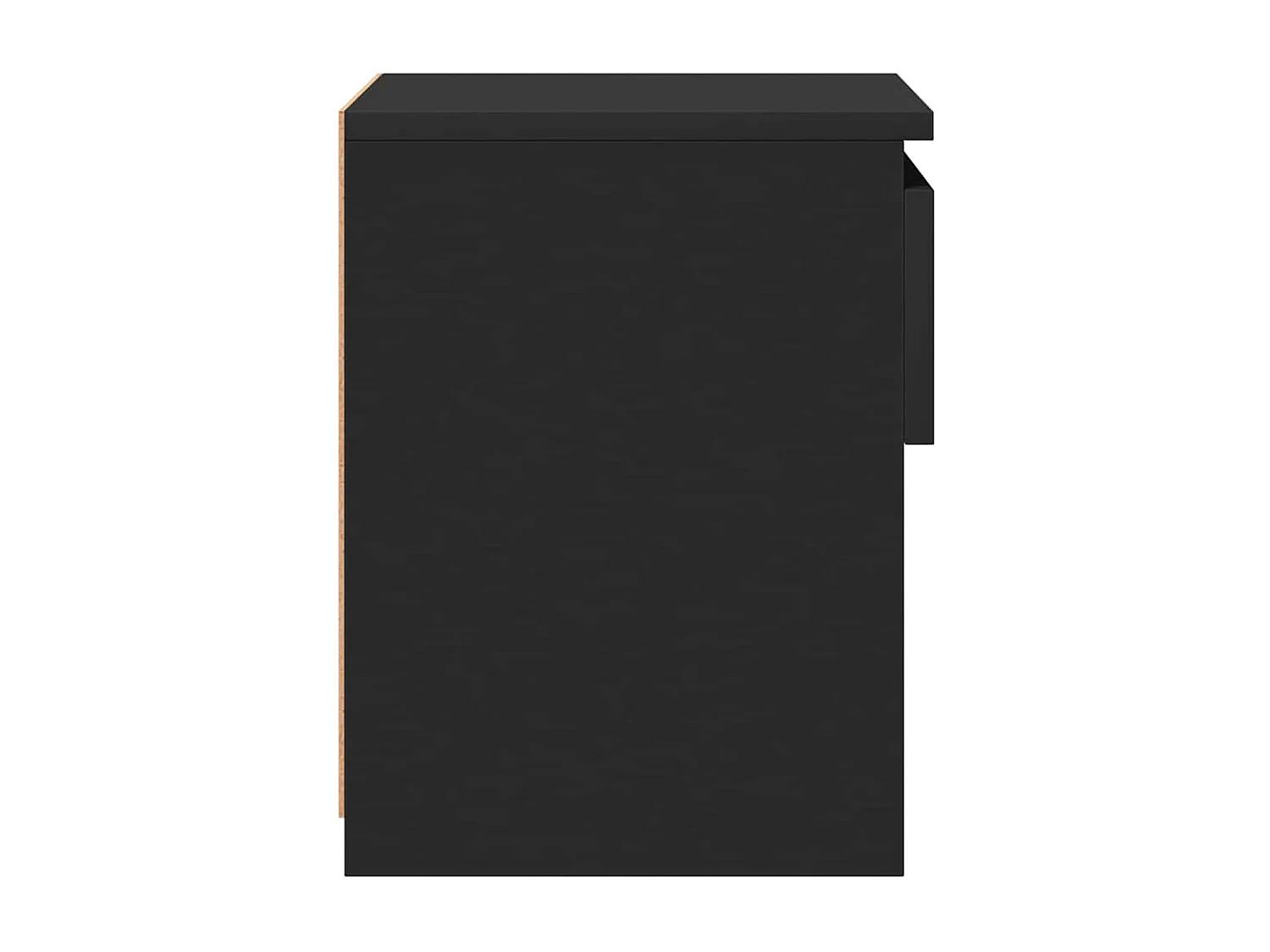 Tables de chevet 2 pcs Noir 40x30x39 cm Aggloméré