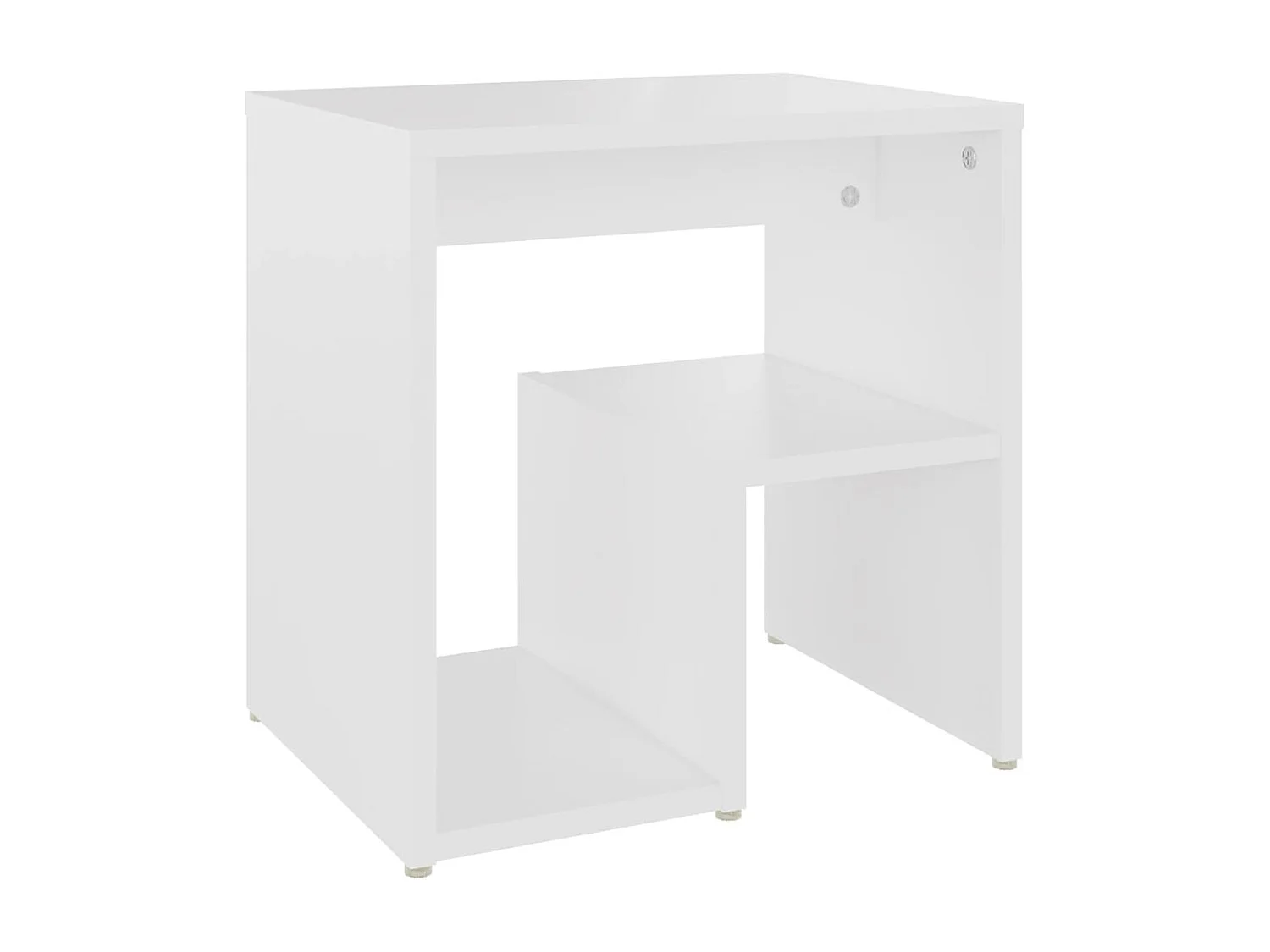 Tables de chevet 2 pcs blanc 40x30x40 cm bois d'ingénierie