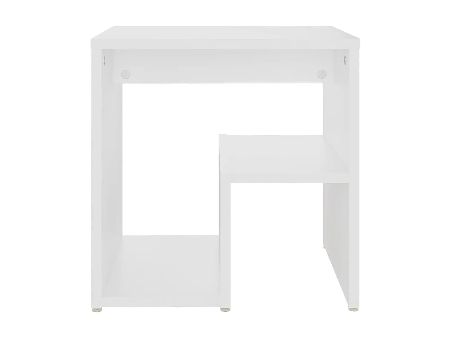 Tables de chevet 2 pcs blanc 40x30x40 cm bois d'ingénierie