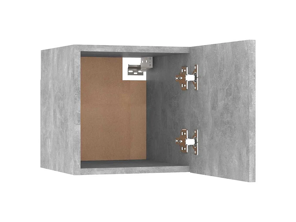 Comodini 2 pz Grigio Cemento 30,5x30x30 cm in Legno Multistrato