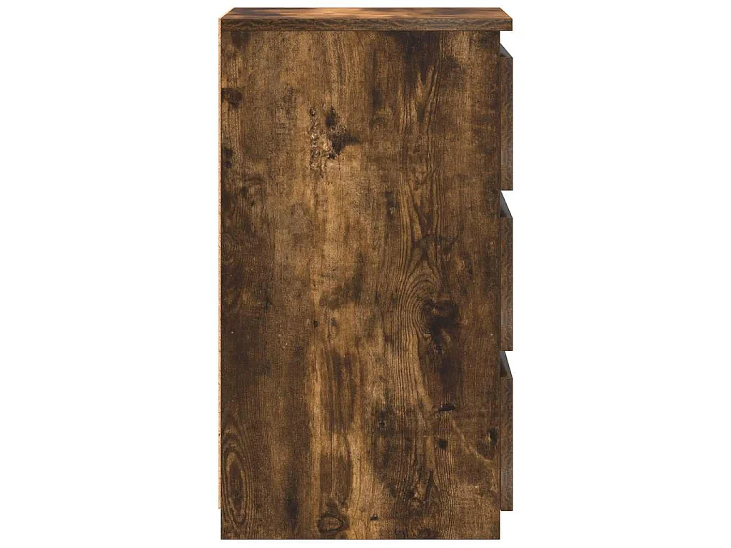 Mesas cabeceira 2pcs 40x35x62,5cm madeira proc. carvalho fumado