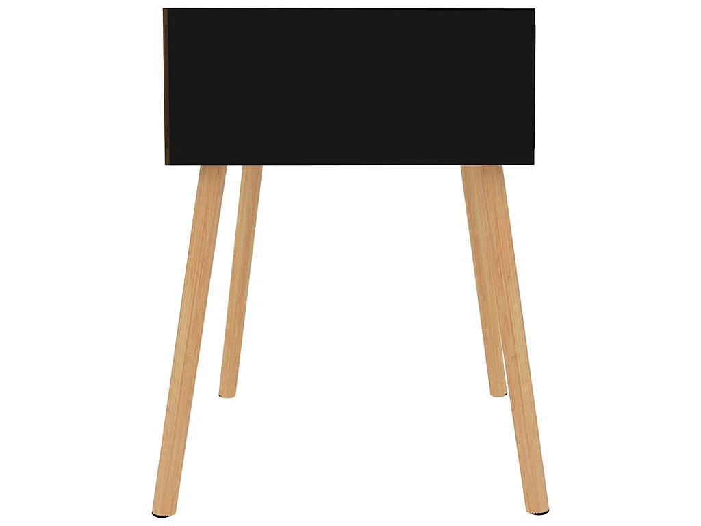Table de chevet Noir brillant 40x40x56 cm Bois d'ingénierie
