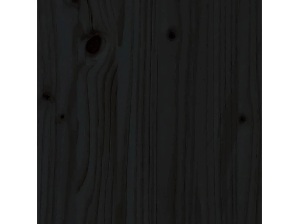 Nachttische 2 Stk. Schwarz 40x34x55 cm Massivholz Kiefer