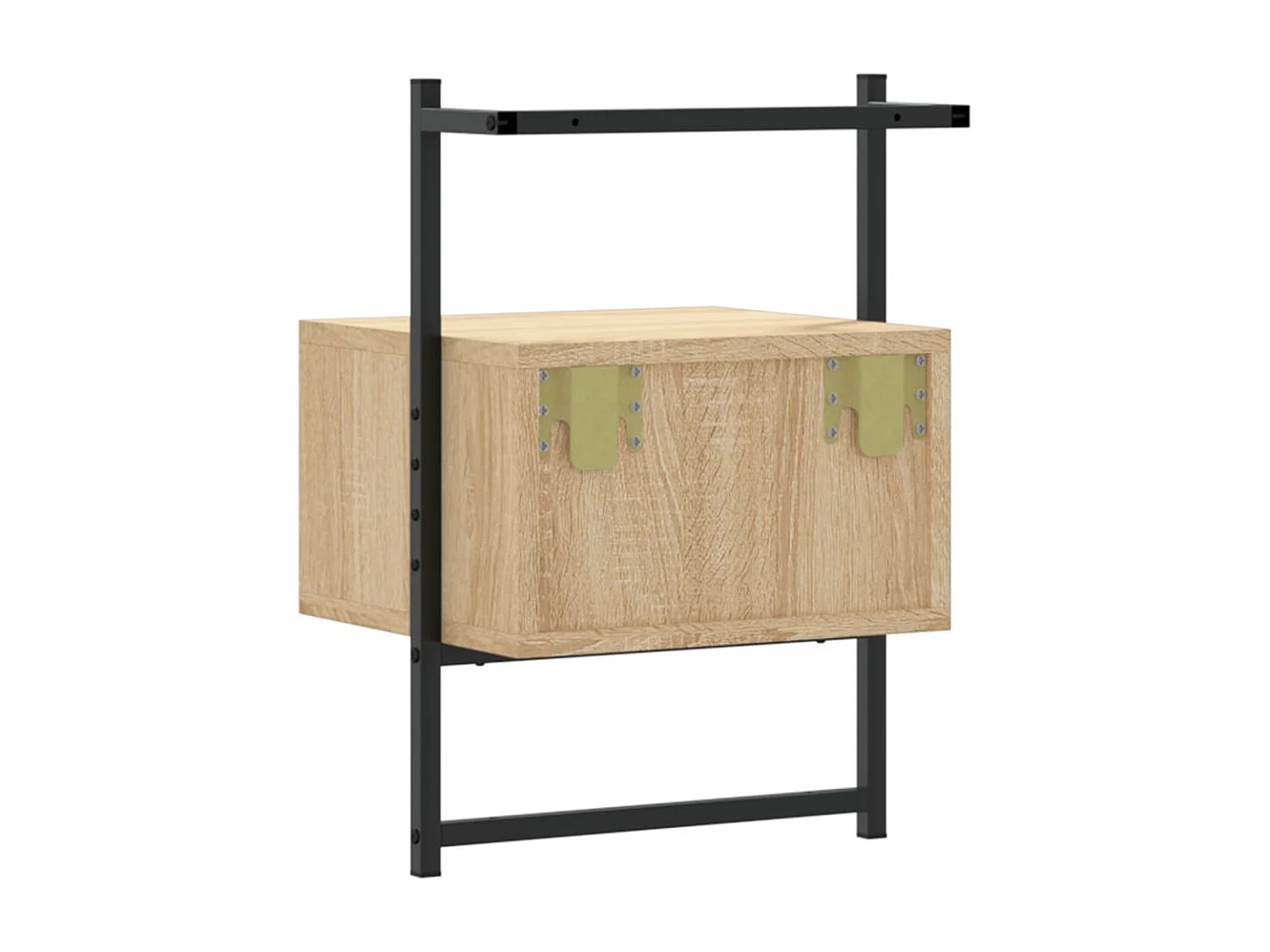 Wand-Nachttische 2 Stk. Sonoma-Eiche 35x30x51 cm Holzwerkstoff