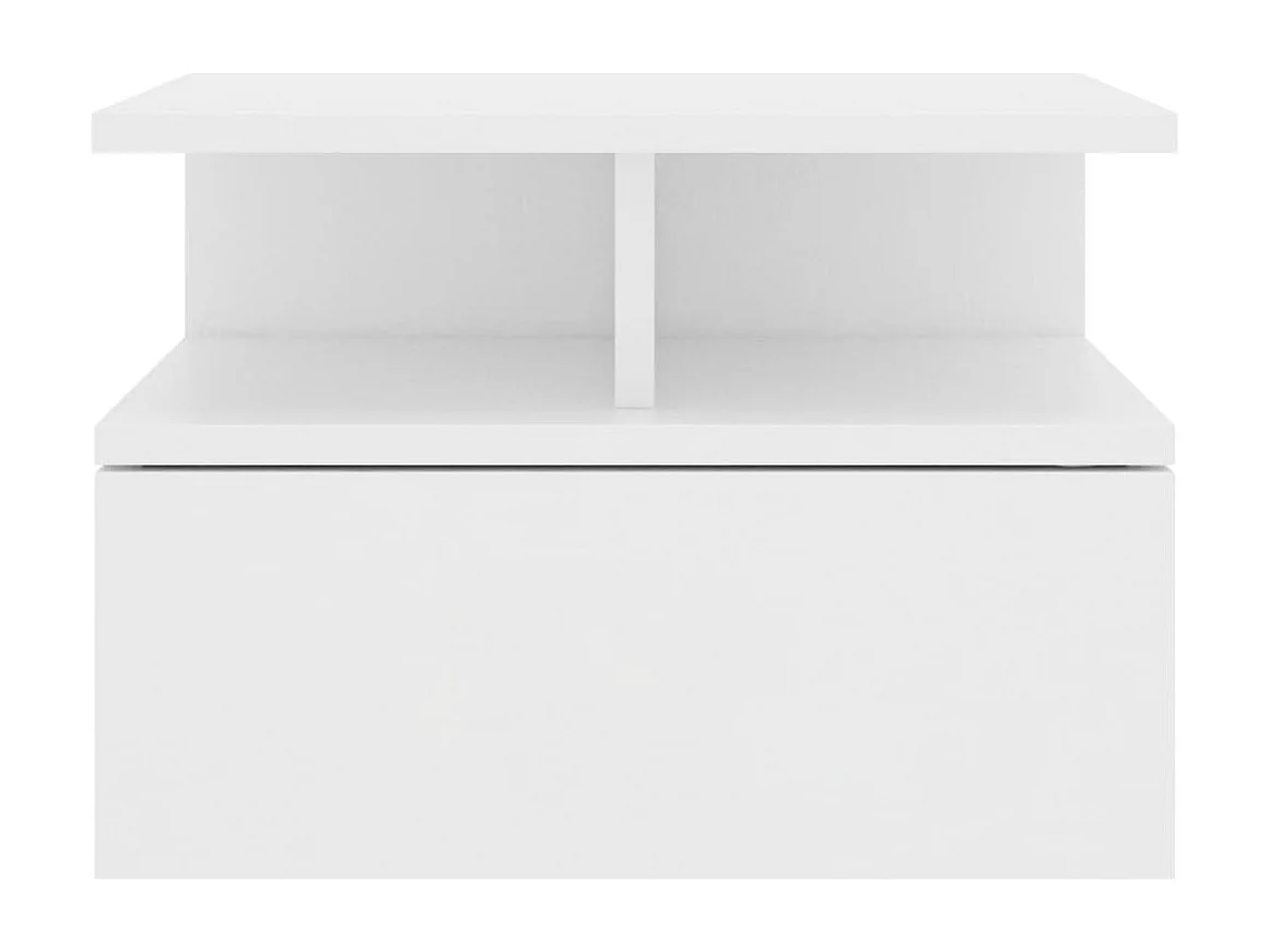 Table de chevet flottante Blanc 40x31x27 cm Bois d'ingénierie