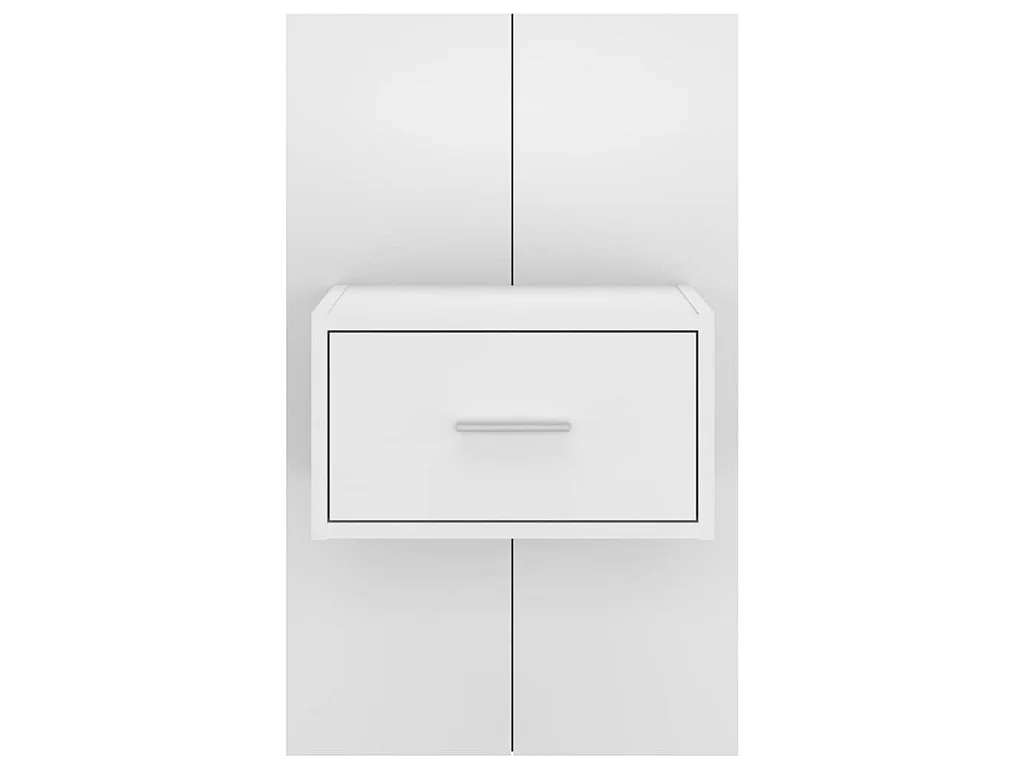 Table de chevet murale Blanc