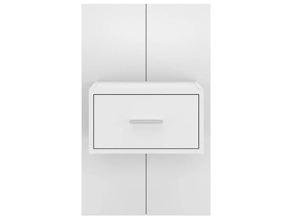 Table de chevet murale Blanc