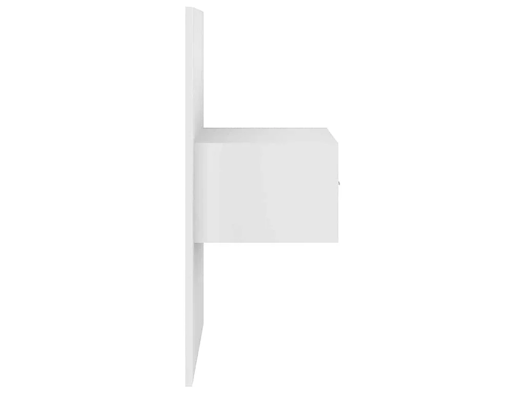 Table de chevet murale Blanc